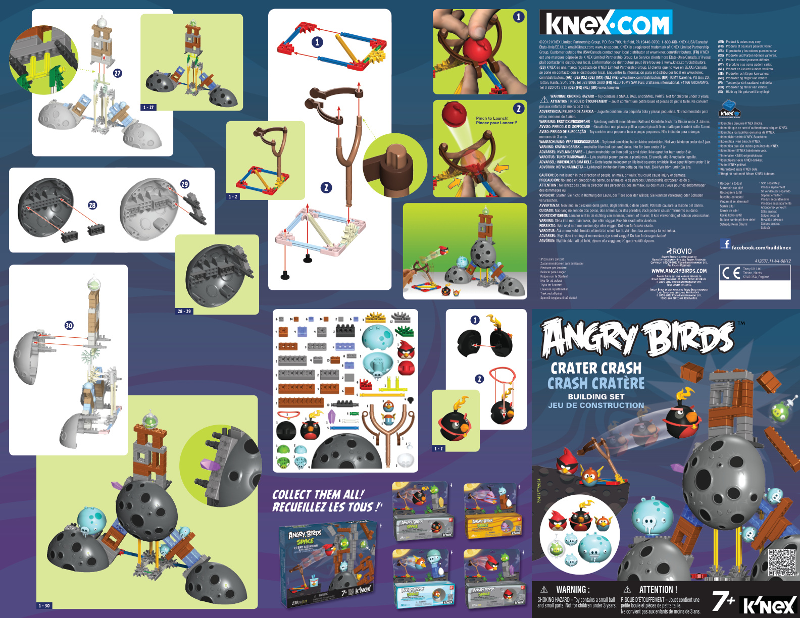 Angry Birds crater crash 72437 instruction manual