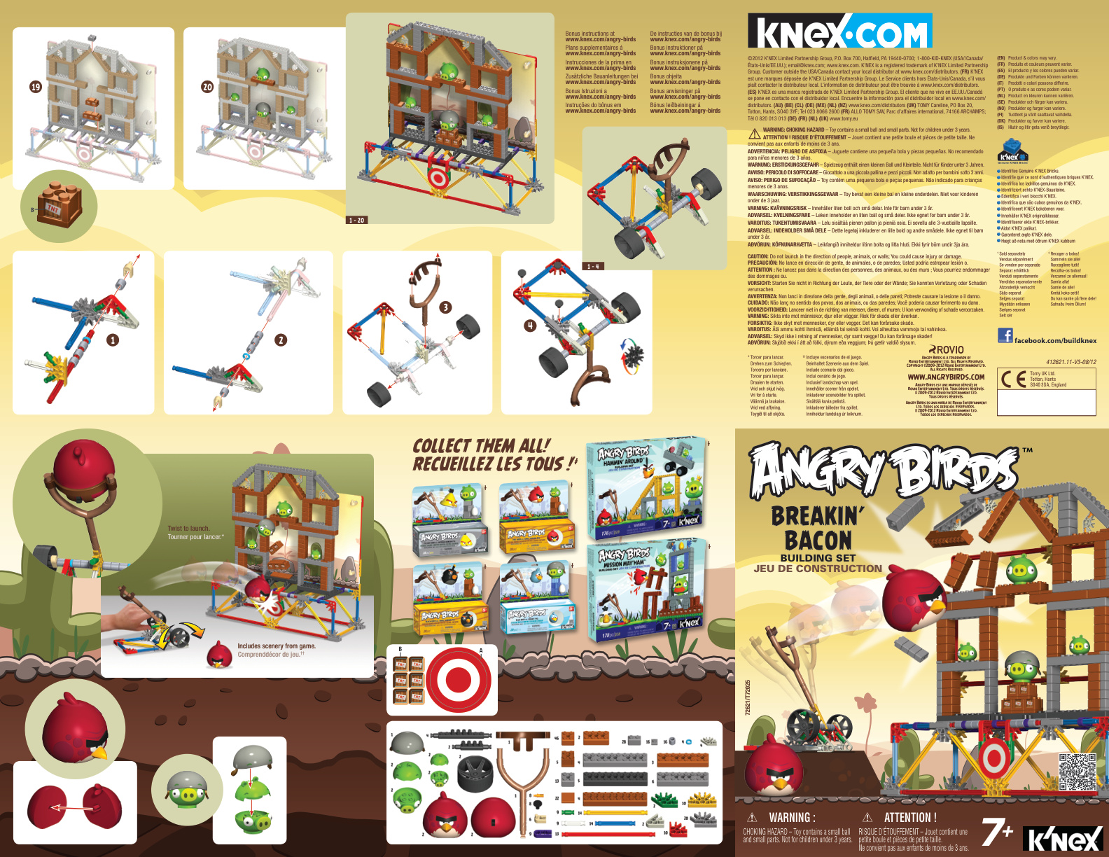 Angry Birds Breakin Bacon 72621 instruction manual