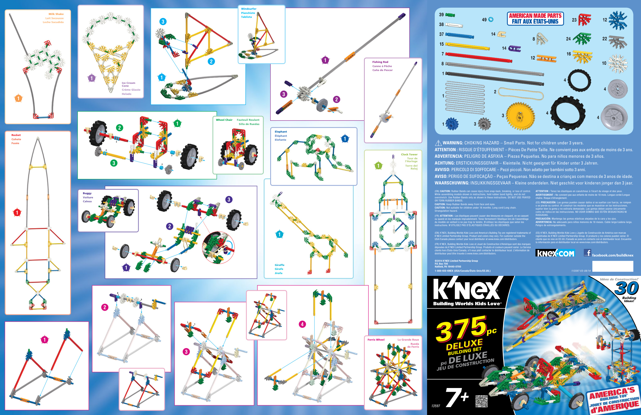 375 Piece Deluxe Set 13597 instruction manual