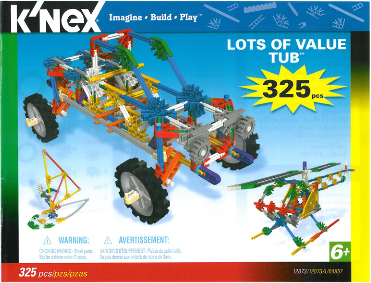 325 Lots of Value Tub 15001 instruction manual