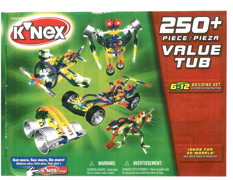 250 pc Value Tub 12036 instruction manual