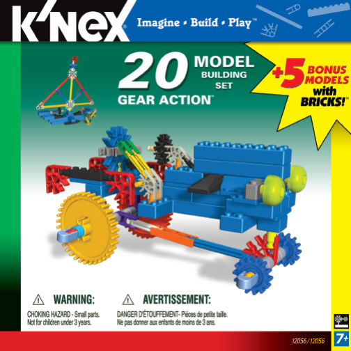 20 Model Gear Action Bonus Brick Book 12056A instruction manual
