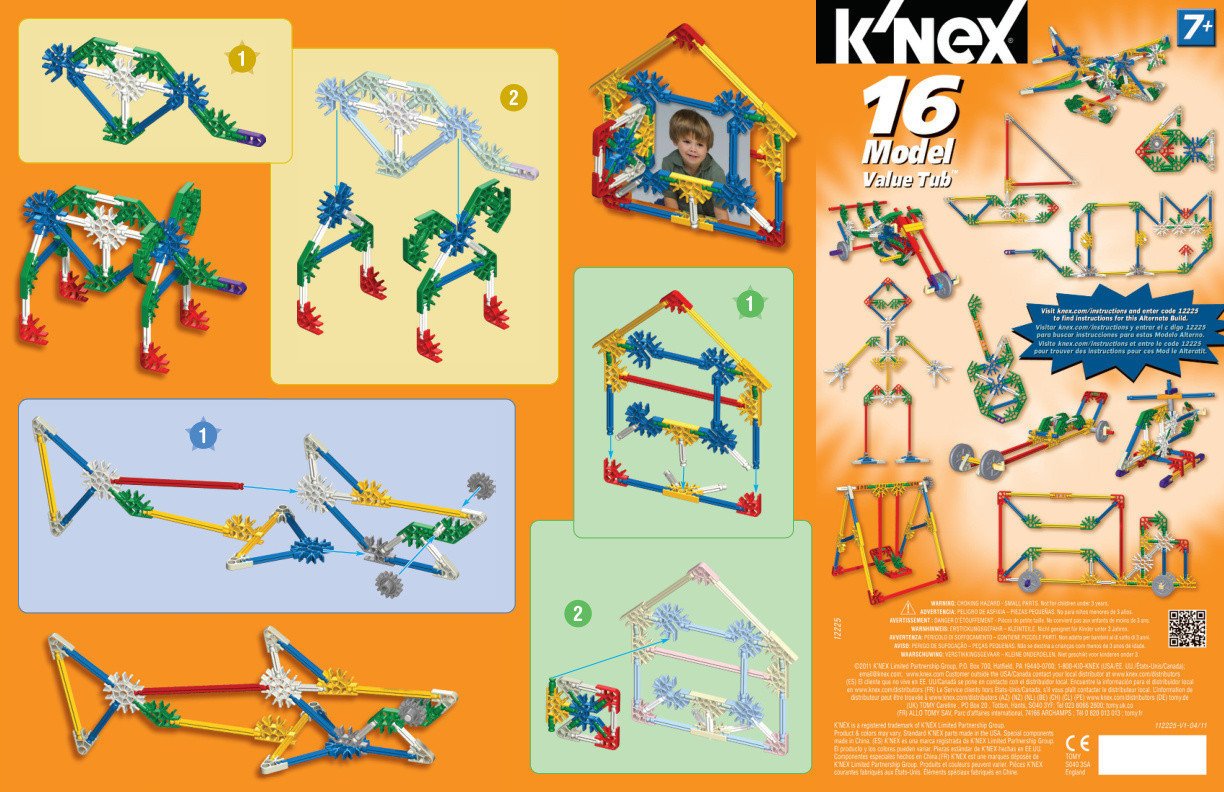 16 Model Value Tub 12225 instruction manual
