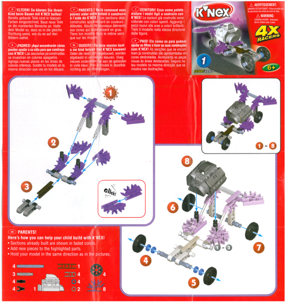 4X Racers Purple 10308 instruction manual