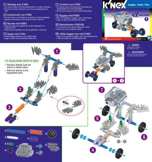 4X Racers Purple 10318 instruction manual