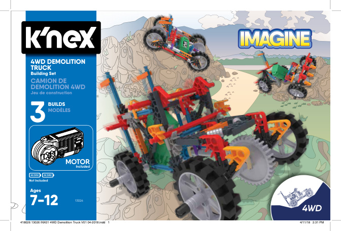 4WD Demolition Truck 13026 instruction manual