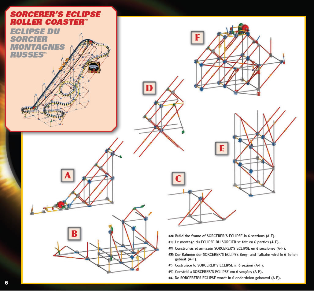 51463 Sorcerer's Eclipse Roller Coaster instruction manual