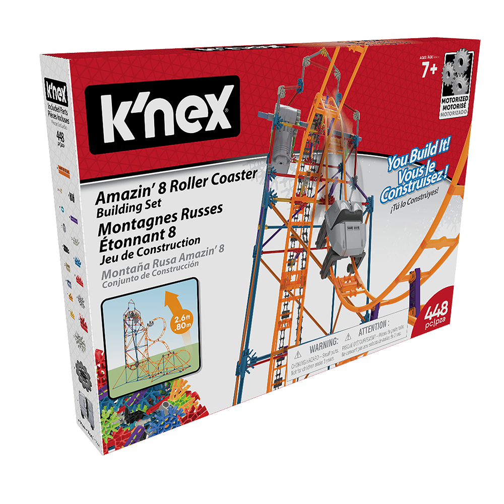 80216 KNEX Amazin 8 Roller Coaster Instruction Manual PDF | Knex.Parts