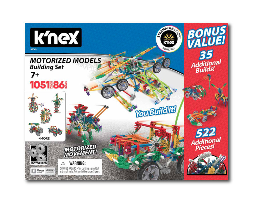 85043 KNEX Motorized Models Building Set INX 04 2020 instruction manual