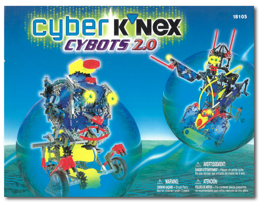 18105 KNEX Cybots 2 Instructions small instruction manual