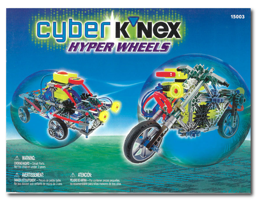15003 Cyber KNEX Hyper Wheels Instructions instruction manual
