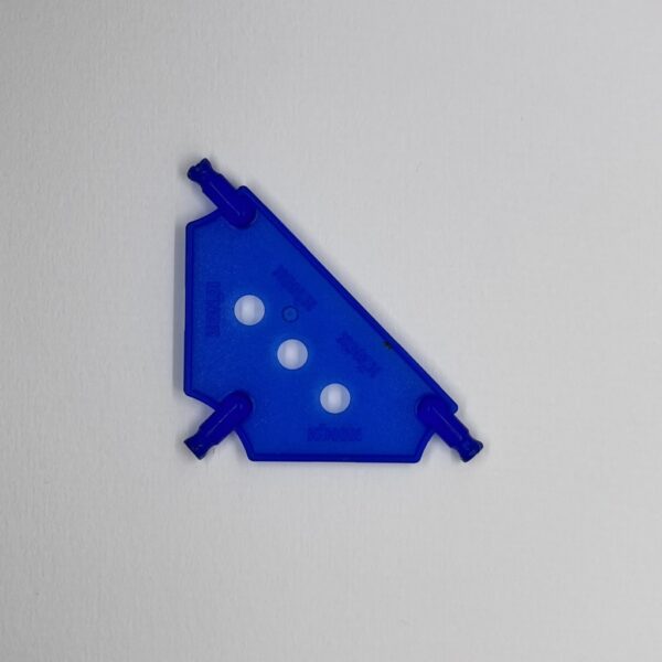 Blue Transparent Small Tri Panel