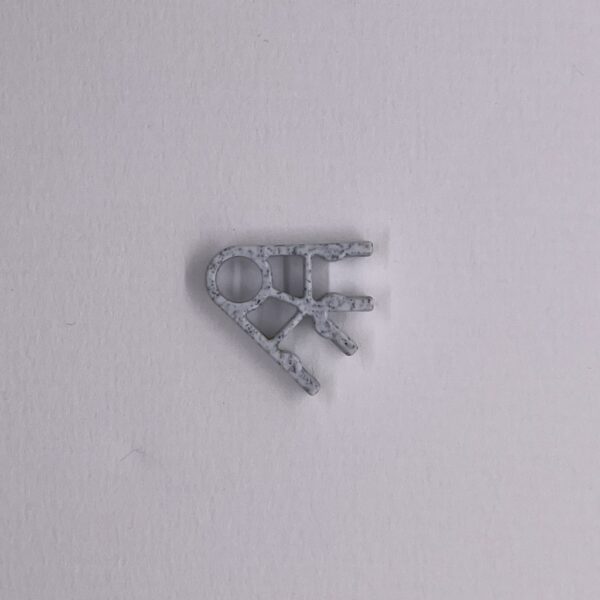 Grey Speckled Angle Connector