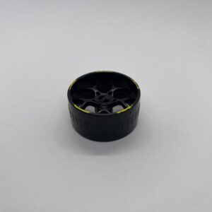 Hub Racing Wheel Black w/ Yellow - 37mm (1.5in)