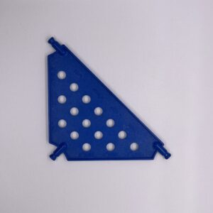 Medium Blue Tri Panel
