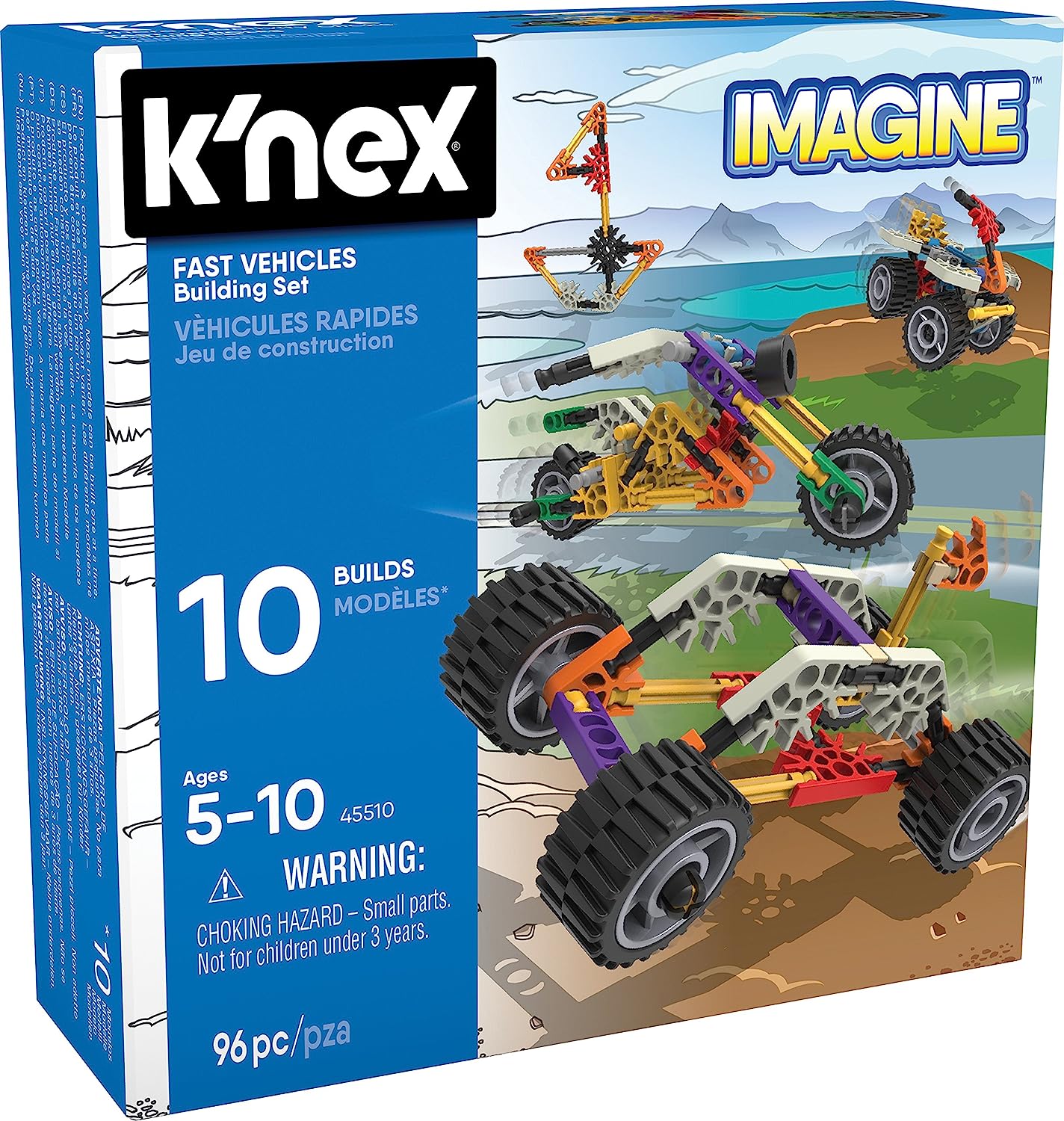 10 Model Beginner Fun Fast Vehicles Building Set