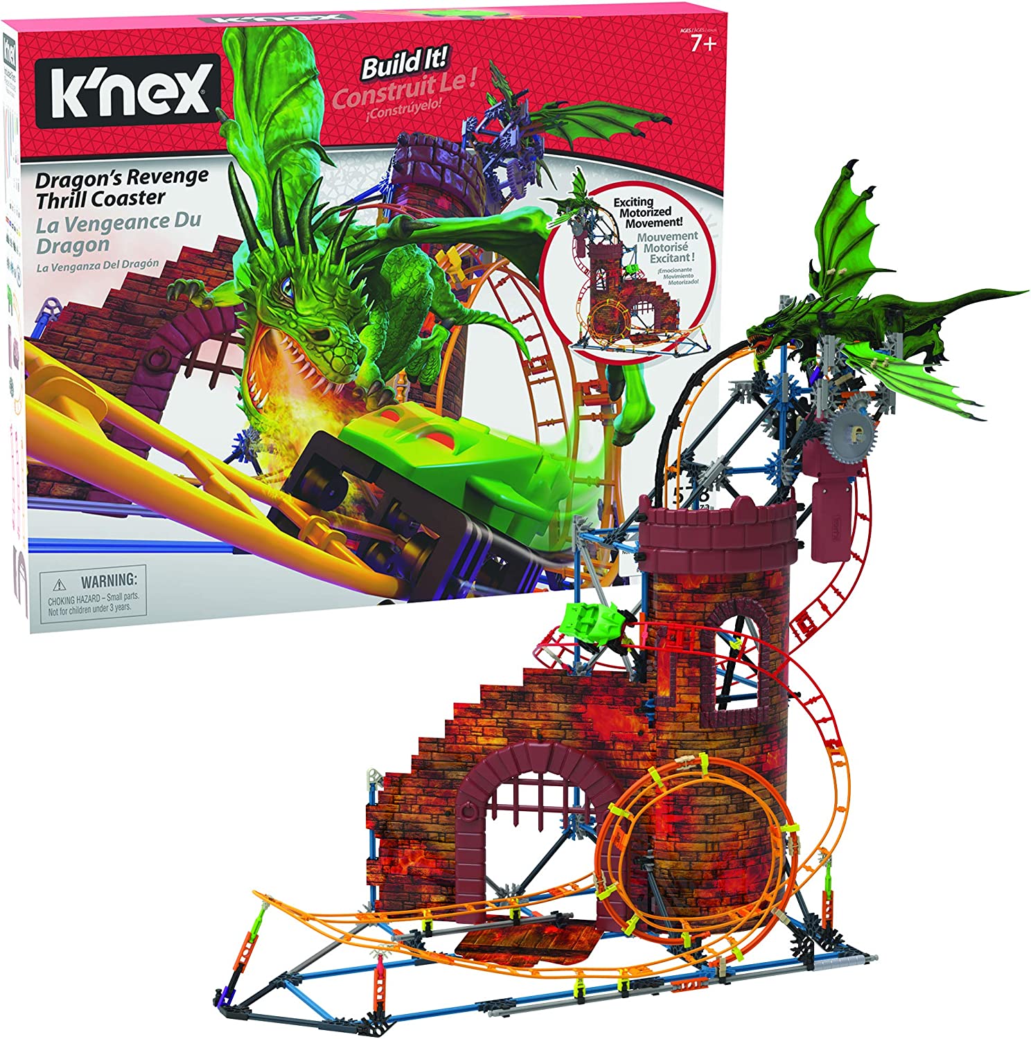 Rides K'nex Dragon's Revenge Thrill Roller Coaster Building Set