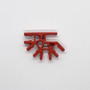 Red Connector 4 Way 3D