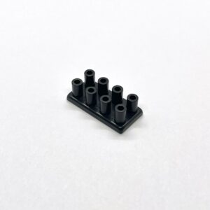 Brick 2x4 Long Studs Black
