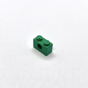 Brick 2x1 Holed Green