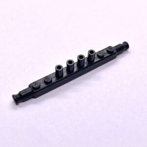 Brick 1x8 Axle Rod Long Studs Black