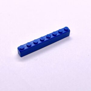 Brick 1x8 Blue
