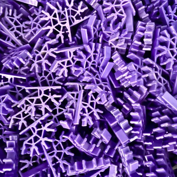 Purple Connector 4 Way 3D Bundle (100piece)